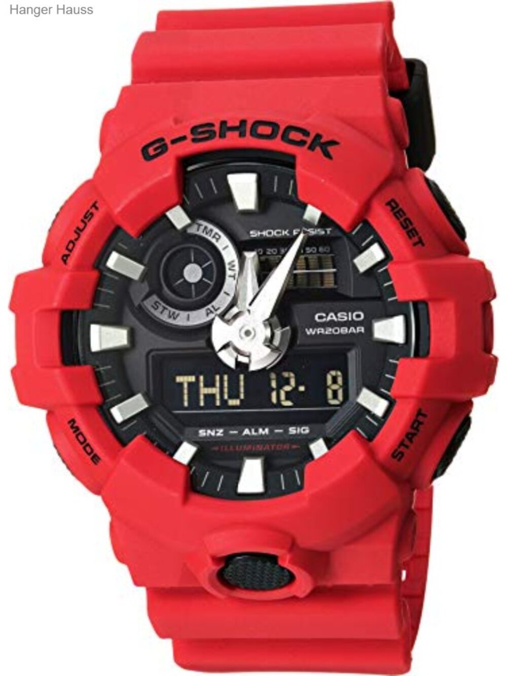 Casio GA-700 Analog Digital Watch Resin Band Shock Resistant